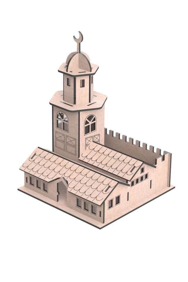 KIZ KULESİ 3D Ahşap Puzzle