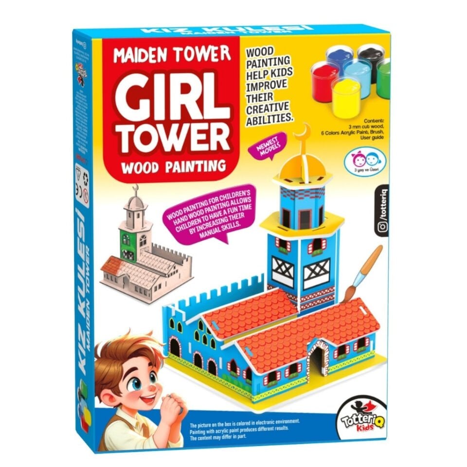 KIZ KULESİ 3D Ahşap Puzzle