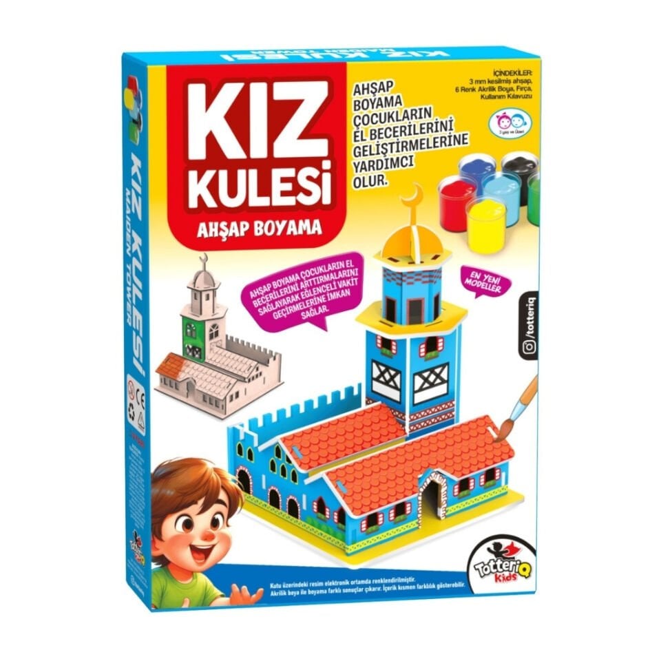 KIZ KULESİ 3D Ahşap Puzzle